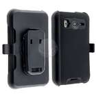   Snap on Case / Holster Combo for HTC Inspire 4G / Desire HD, Black