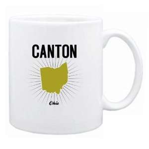 New  Canton Usa State   Star Light  Ohio Mug Usa City  