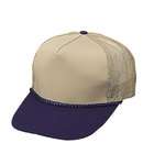 Nissun Brand New Blank Hat Cotton Twill Mesh Cap (No Braid) in Navy