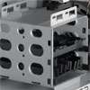 Innovative side mount hard drive bays are designed for easy 
