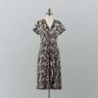 Jaclyn Smith Womens Printed Surplice Dress