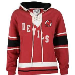 New Jersey Devils Lace Hooded Jersey:  Sports & Outdoors