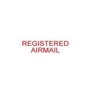  REGISTERED AIRMAIL Rubber Stamp for mail use self inking 