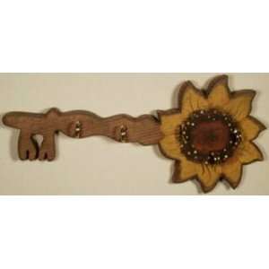   Sunflower   Wooden Keyholder (Handcrafted in America): Home & Kitchen