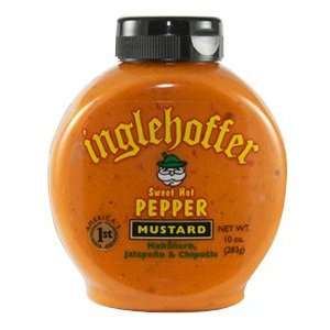 Inglehoffer Sweet Hot Pepper Mustard, 10 oz (Pack of 3)  