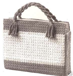 Crochet Shopping Briefcase Laptop Knitting Bag pattern  