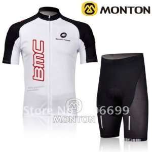 new 2011 bmc white short sleeve cycling jerseys and shorts set/cycling 