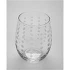 Rolf Glass Pearls White Wine Tumbler   Set of 4   Clear   4.5H x 2.5 