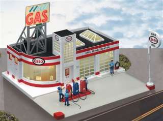 LIONEL 6 24183 LIONELVILLE ESSO GAS STATION AWESOME  