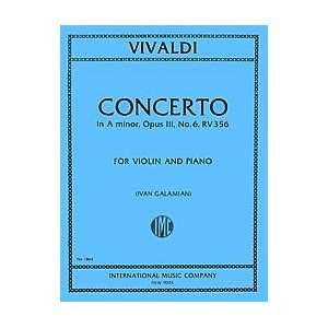  Concerto in A minor, RV 356 (Op. 3, No. 6) Musical 