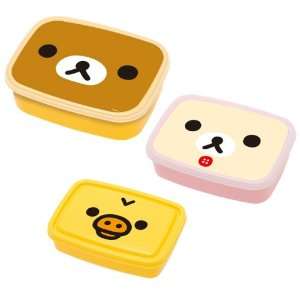    San x Rilakkuma 3 Different Sized Lunch Boxes Toys & Games