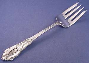 ROSE POINT  WALLACE SMALL STERLING COLD MEAT FORK  