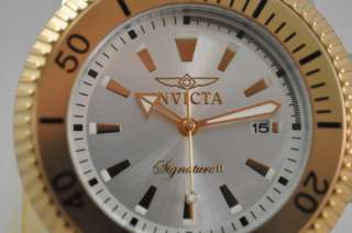 New Invicta 7287 Signature Sillver Dial Two Tone Bracelet Watch   NO 