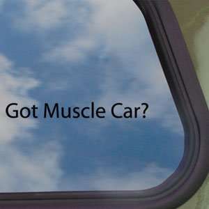   Muscle Car? Black Decal American Camaro Window Sticker