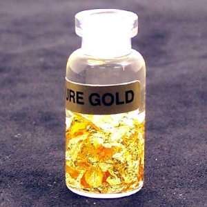  Genuine Gold Flakes in a Bottle (Thin Bottle)   1pc 