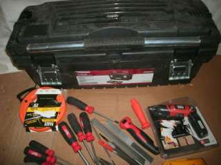 LOT TOOL BOX FILLED KLEIN NAMEBRAND HAND TOOLS  