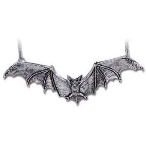  Gothic Bat   Alchemy Gothic Pendant Necklace: Jewelry