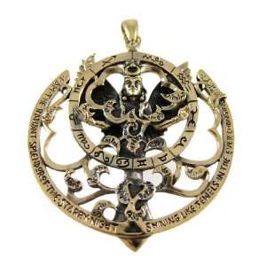  Queen Of Heaven Bronze Pendant Ishtar Pagan Jewelry