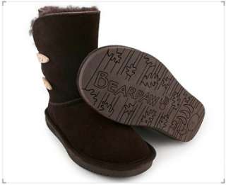 BearPaw Womens Boots Abigail 682W 8 Chocolate  