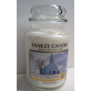 Yankee Candle 22 oz Jar White Christmas: Home & Kitchen