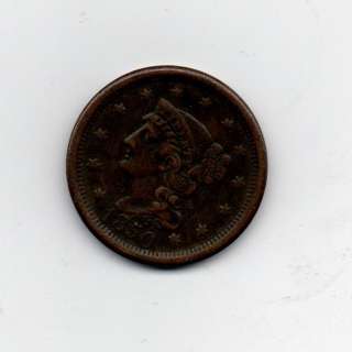 1850 Large cent us coin  