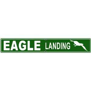  Eagle Landing 4 X 24 Aluminum Street Sign Patio, Lawn 