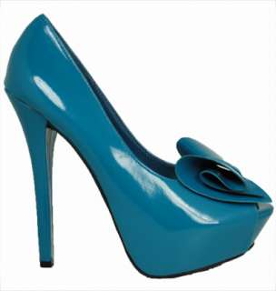 NEW Womens Bright Classic pumps Open peep toe platform High heels over 