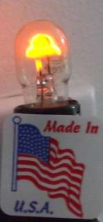 VINTAGE NEON ORANGE GLOW Night Light Lamp Bulb NOS AMERICAN Made Free 