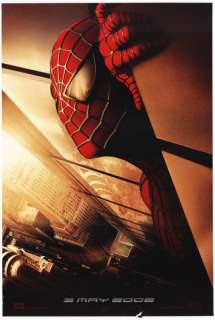 Spider Man Adv A (3 May 2002) Movie Poster W/ Serial No  