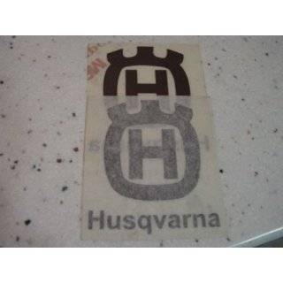Husqvarna Husky Motorcycle tank decal set Logo Black 78 82 style HUS 