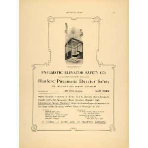  1903 Ad Hanford Pneumatic Safety Elevator Safety Pneumatic 