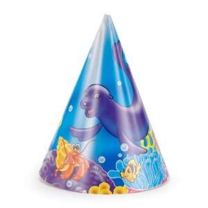  Lets Party By Sea Life Cone Hats 