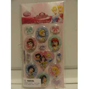  Disney Princess 3d Stickers with Beads   14 Stickers, 1 
