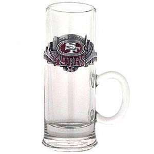  San Francisco 49ers 2.5 oz Cordial Glass   Pewter Emblem 