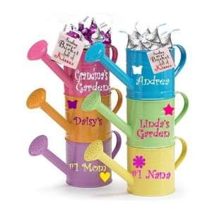  Personalized Pink Watering Can & Hershey Kisses 