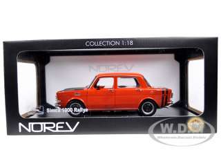 Brand new 1:18 scale diecast model car of 1971 Simca 1000 Rallye 1 Red 