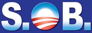 Funny Anti Obama S.O.B. Bumper Sticker sob  