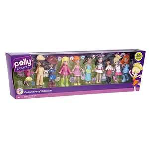 NIB Polly Pocket Costume Party Collection ~ 4 dolls & 30+ Pieces (2010 