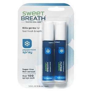  Sweet Breath Twin Sprays, Peppermint, 2 ea Health 
