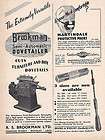 BROOKMAN SEMI AUTOMATICE DOVETAILER PARKSIDE WORKS ROTHLEY
