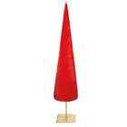 CC Home Furnishings 60 Vibrant Red Cone Festive Commercial Display 