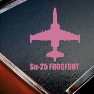  Su 25 FROGFOOT Pink Decal Military Soldier Window Pink 