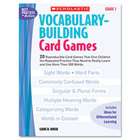   SHS0439554640 Vocabulary Building Card Games, Grade One, 80 pages