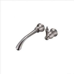   Wall Mount Bathroom Faucet with Valve Option in Distressed Nickel