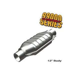   Universal Catalytic Converter Spun Metallic Oval 3 In/Out Automotive