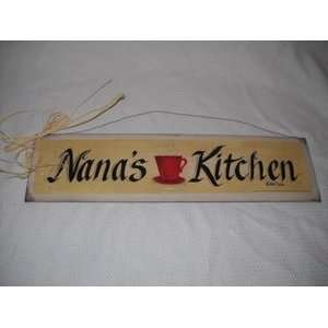    Nanas Kitchen Coffee Cup Wooden Wall Art Sign: Home & Kitchen