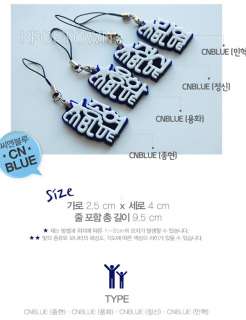 CNBLUE new Embossed Carving Mobile Phone Strap Members  
