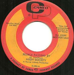 HIGH SOCIETY 45 People Passing By RARE LED ZEPPELIN sunshine psych 