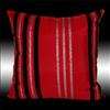 BURGUNDY BROWN STRIPES PILLOW CASES CUSHION COVERS 17  