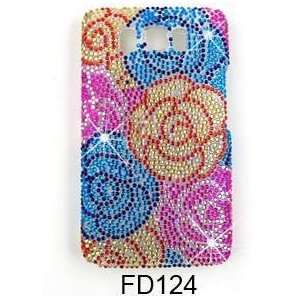  HTC HD2 Full Diamond Crystal Colorful Roses Snapon, Cover 